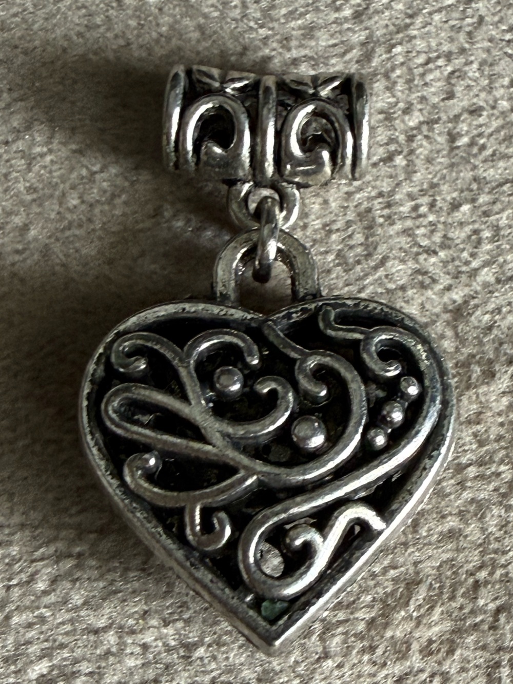 Silver Heart Filigree Pendant Necklace - Women's Jewelry